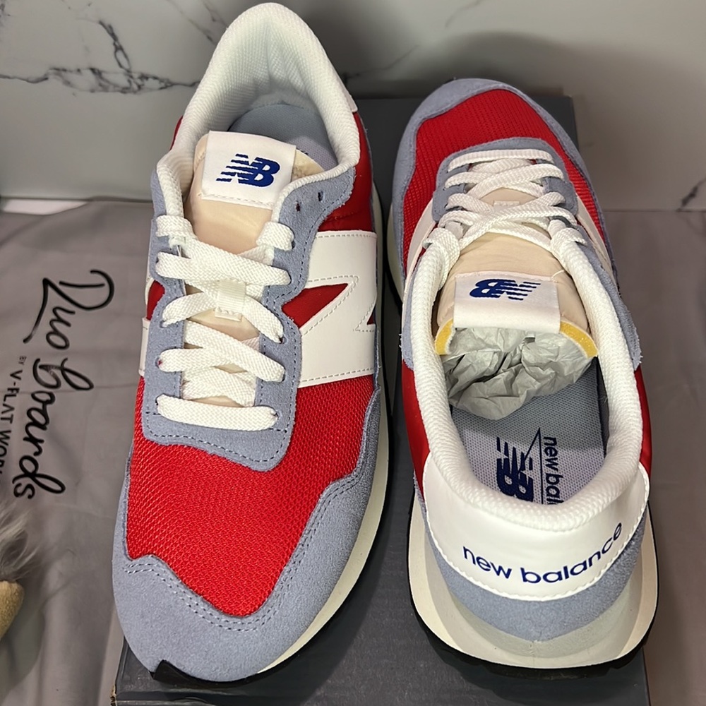 Mens NIB New Balance 237 red and blue size 9 - Picture 9 of 16